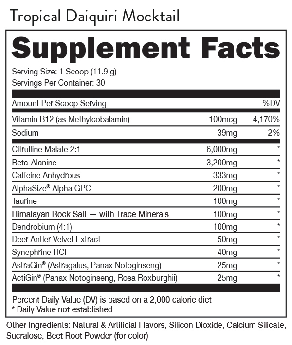 Woke AF High Stimulant PreWorkout Bucked Up